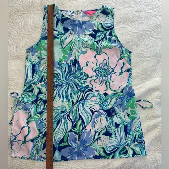 Lilly Pulitzer XL Floral Sleeveless Top - Picture 5 of 6